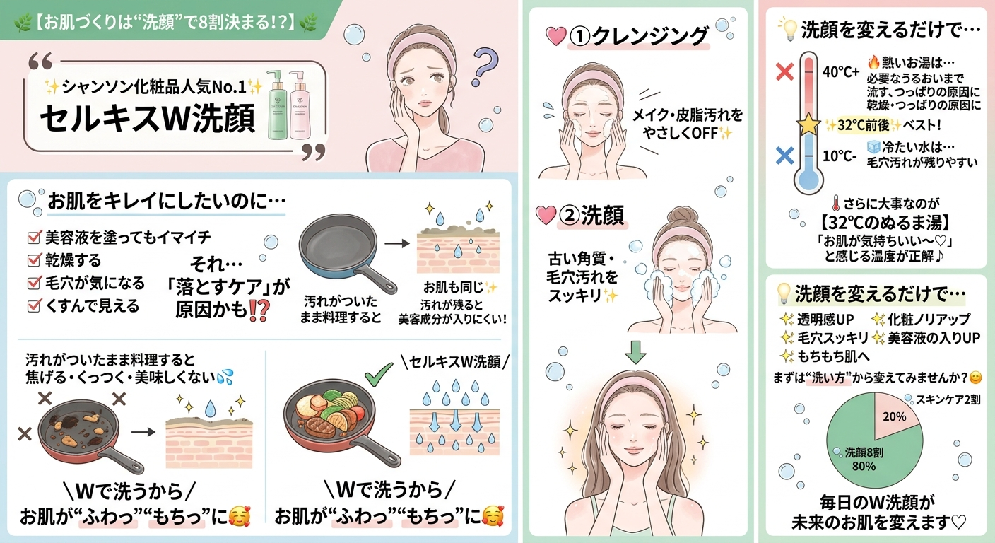 セルキスW洗顔の良さ