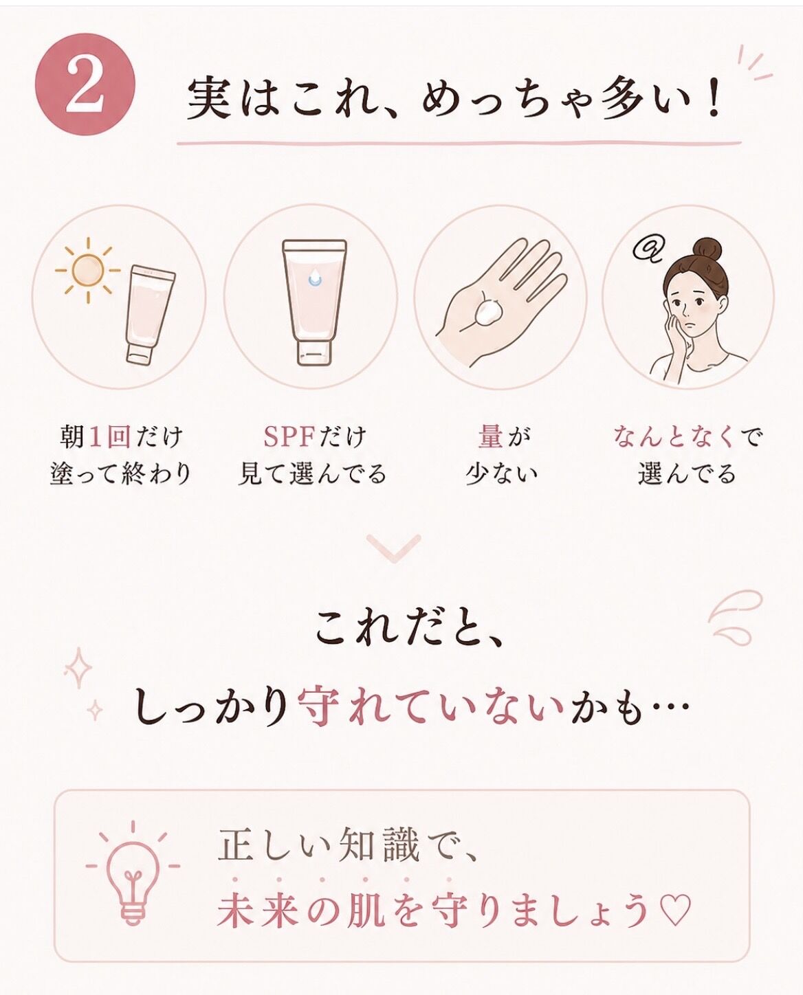 しっかり塗ってるのに…焼ける人へ