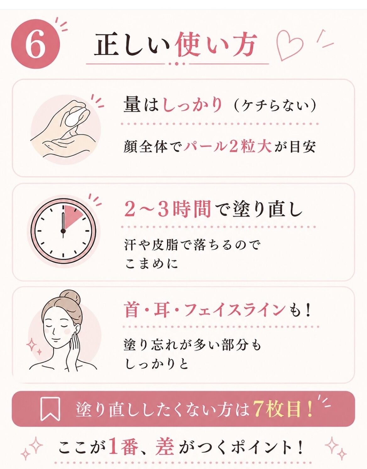 しっかり塗ってるのに…焼ける人へ